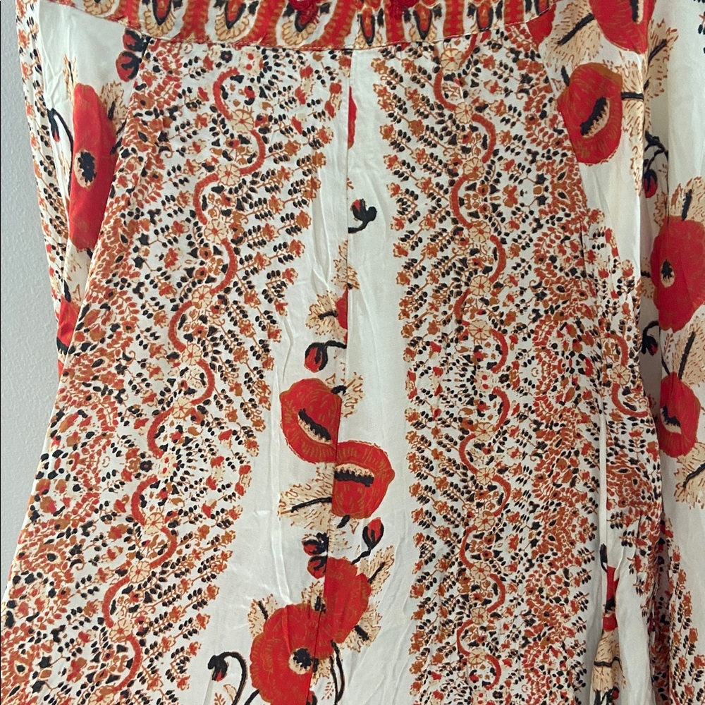 FREE PEOPLE SILK ROAD SET MIDI SKIRT With CROP TOP size 4 Floral - Picture 7 of 13